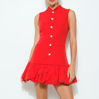 BUBBLE RED DRESS