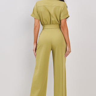 SLEEVE JUMPSUIT