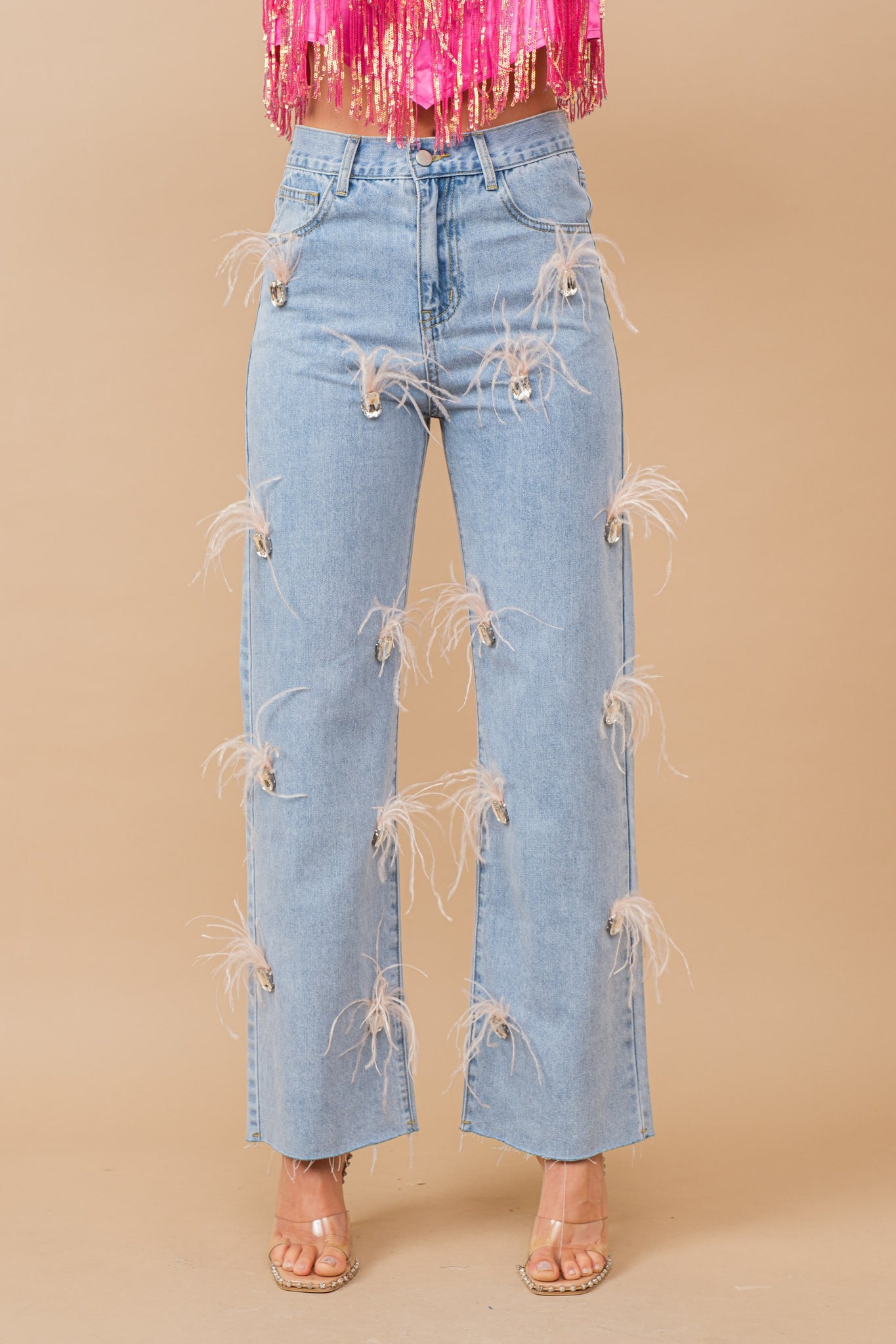 FEATHER STONE JEANS