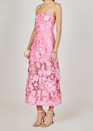 EMBROIDERED PINK DRESS