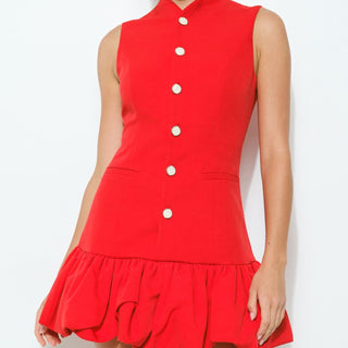 BUBBLE RED DRESS