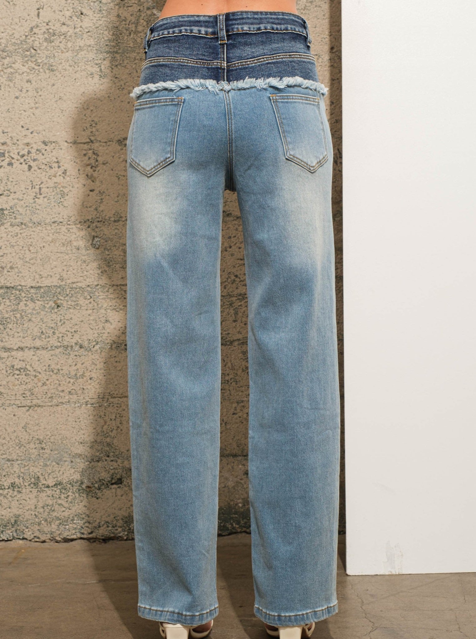 MIDI RISE JEANS