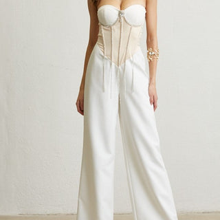 CORSET LEG JUMPSUIT