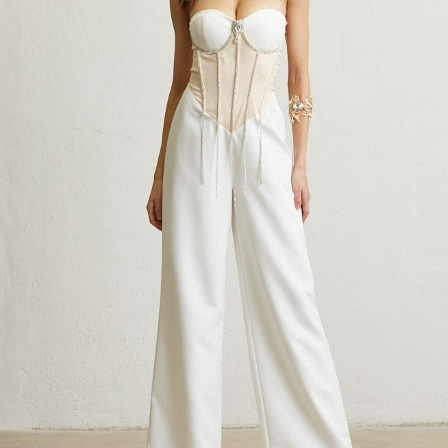 CORSET LEG JUMPSUIT