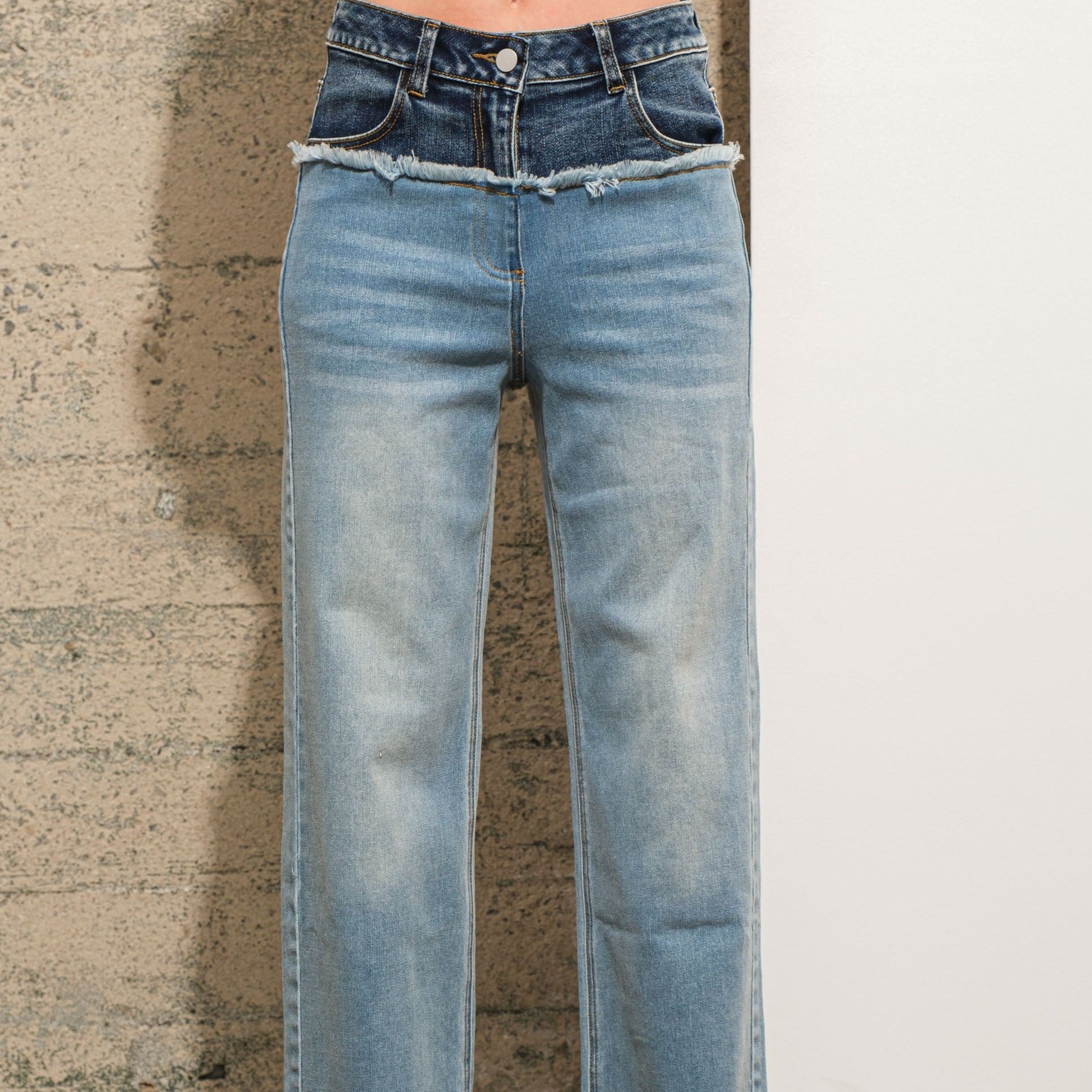 MIDI RISE JEANS