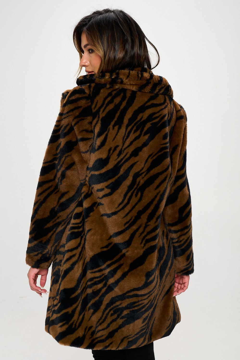 ZEBRA BROWN COAT