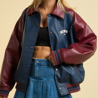 VARSITY WINE JACKET