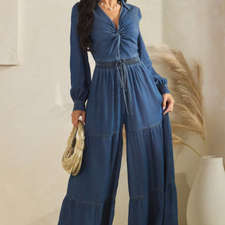 FRONT NECK JUMPSUIT