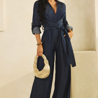 DARK DENIM JUMPSUIT