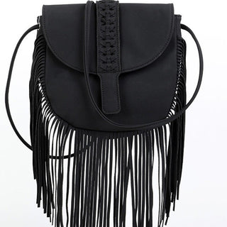 LEATHER FRINGE BAG