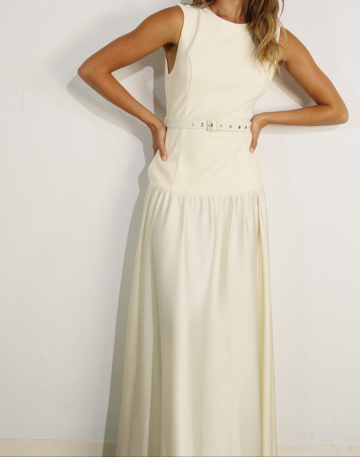 BELTED DRESS