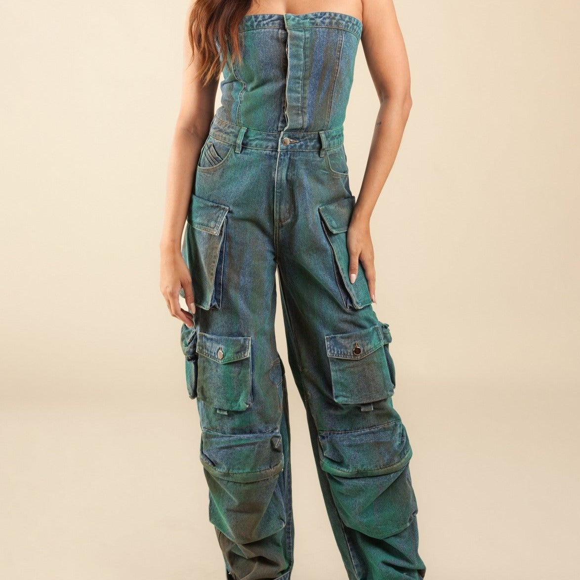 DENIM JUMPSUIT