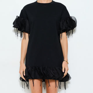 CIRCULAR MINI DRESS