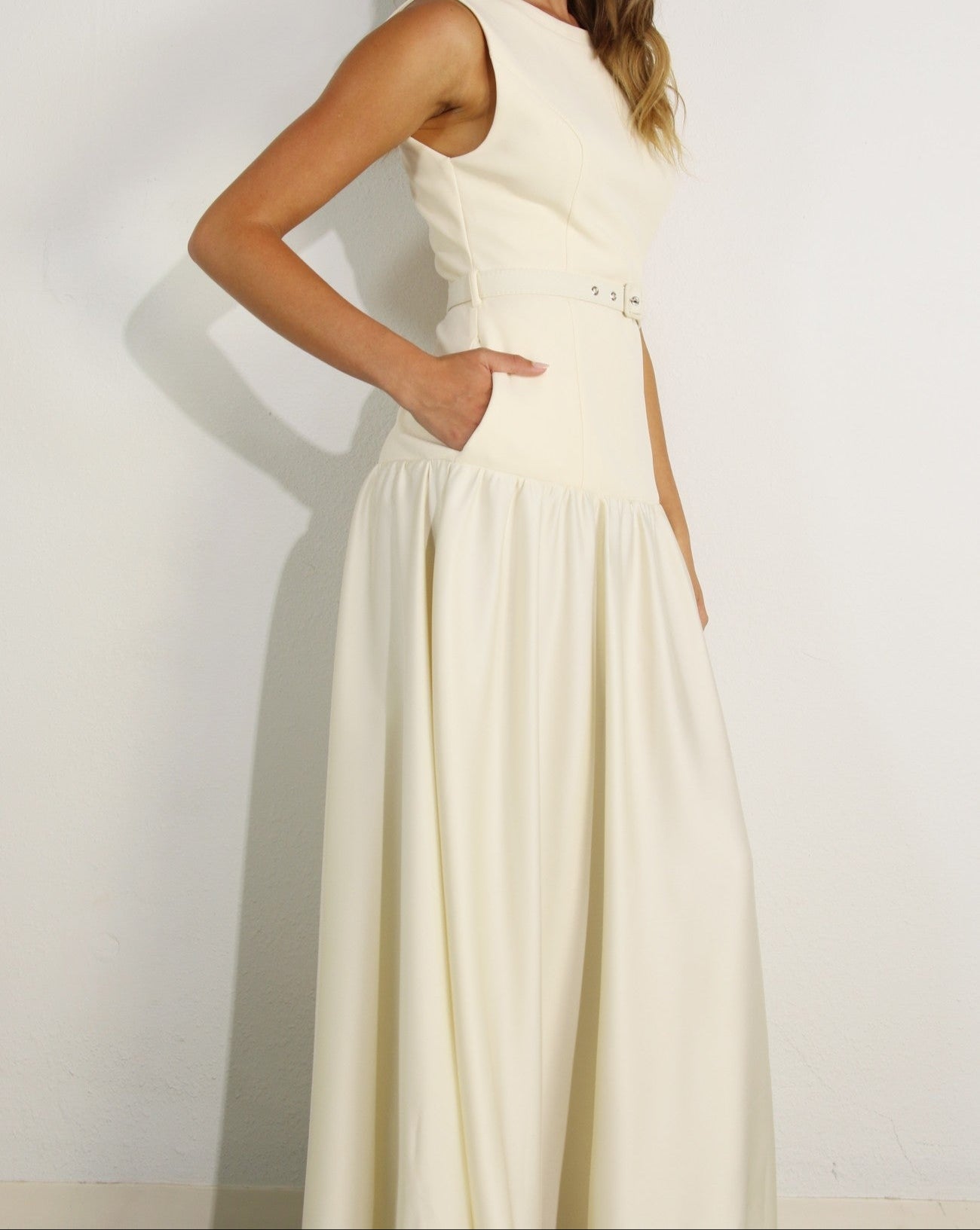 BELTED DRESS
