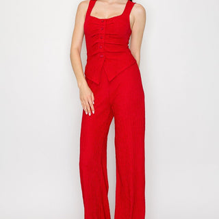 RED PANT SET