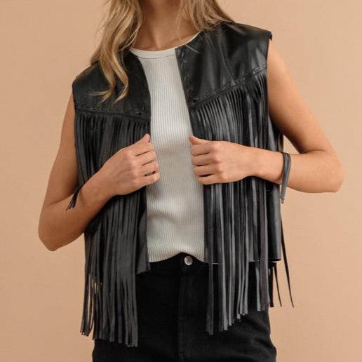 LEATHER VEST