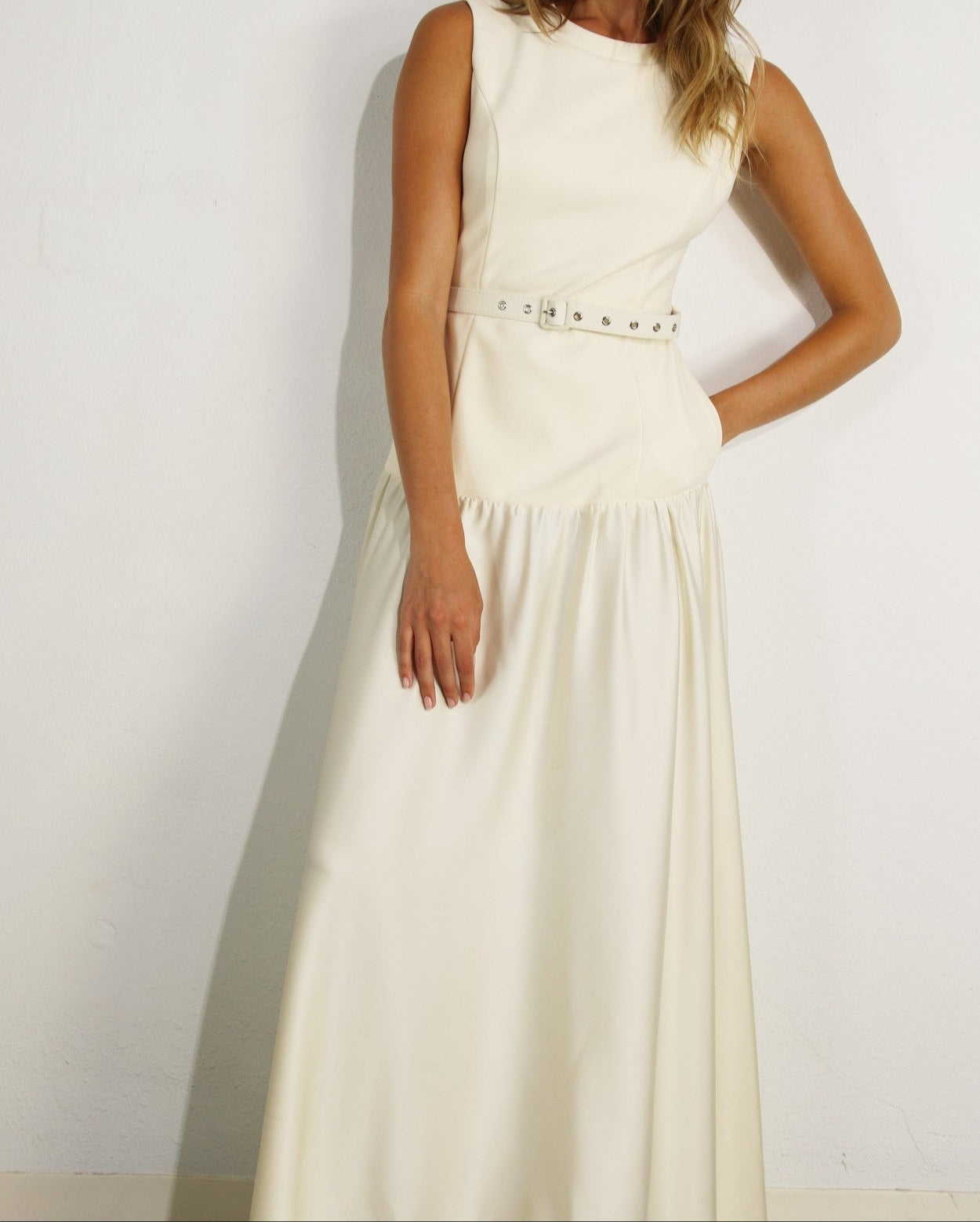 BELTED DRESS