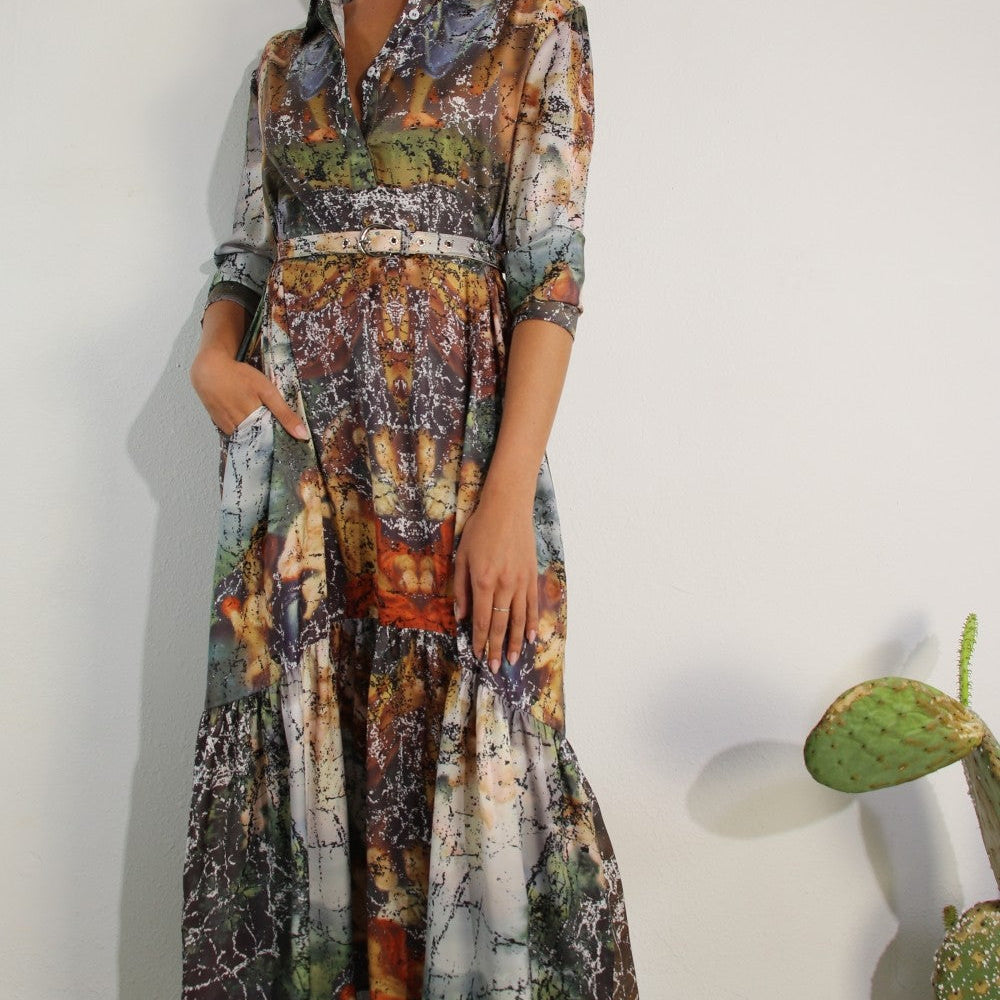 PRINTED MAXI DRESS