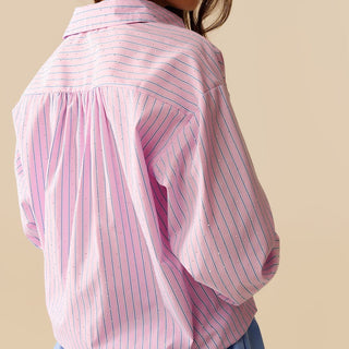 PINK STRIPED SHIRT