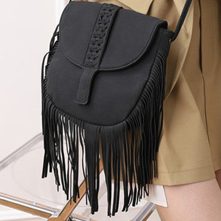LEATHER FRINGE BAG
