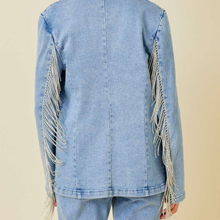 FRINGE DENIM JACKET