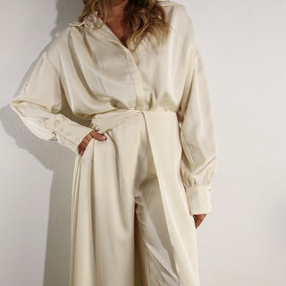 CREAM PANT SET