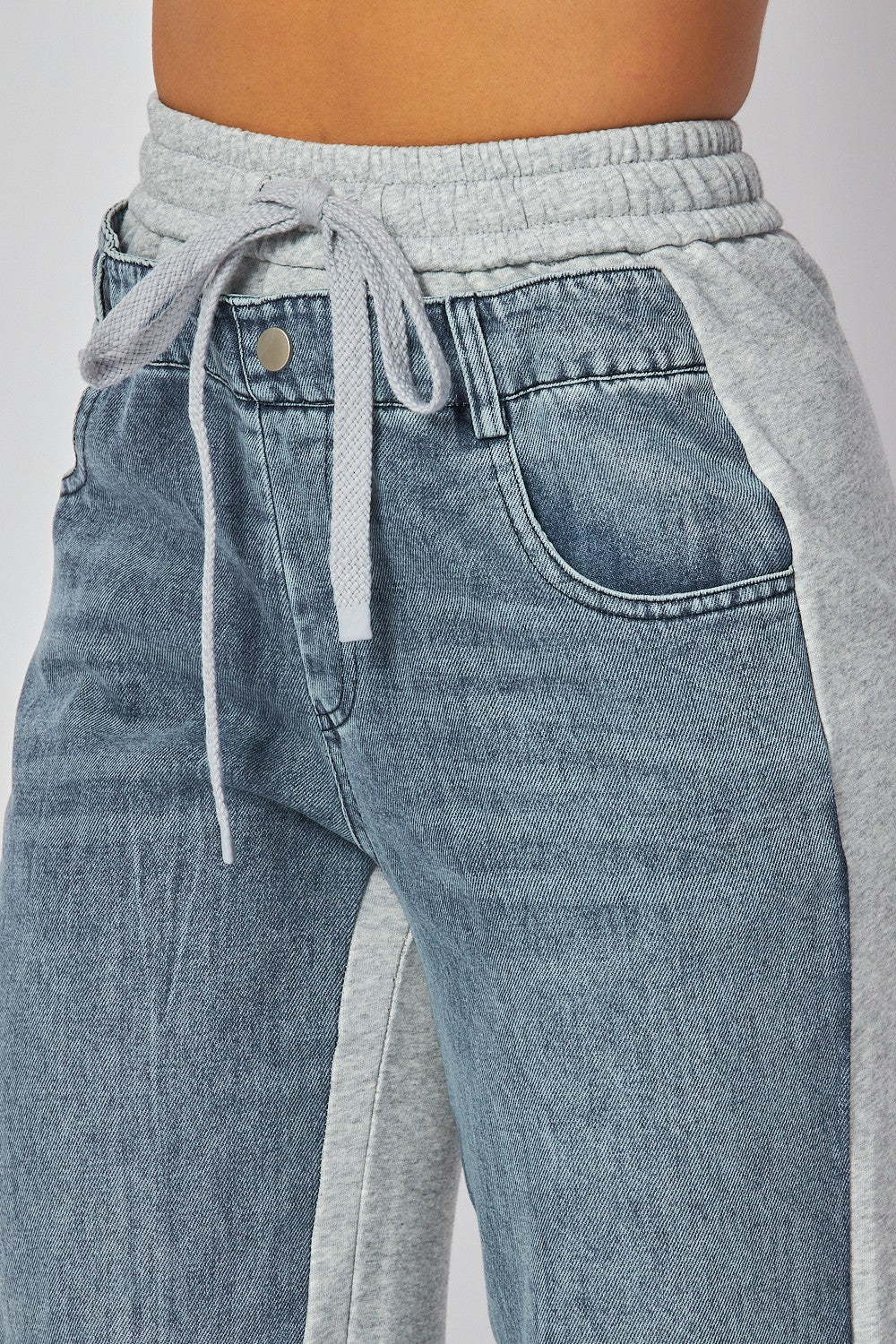 GREY DENIM PANT