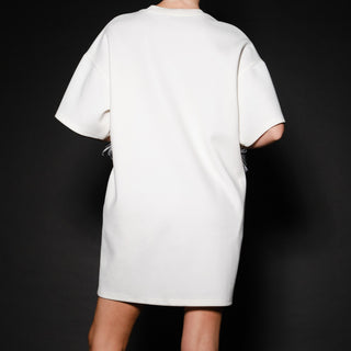 FEATHER MINI DRESS