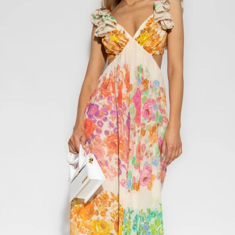 VESTIDO MAXI FLORAL