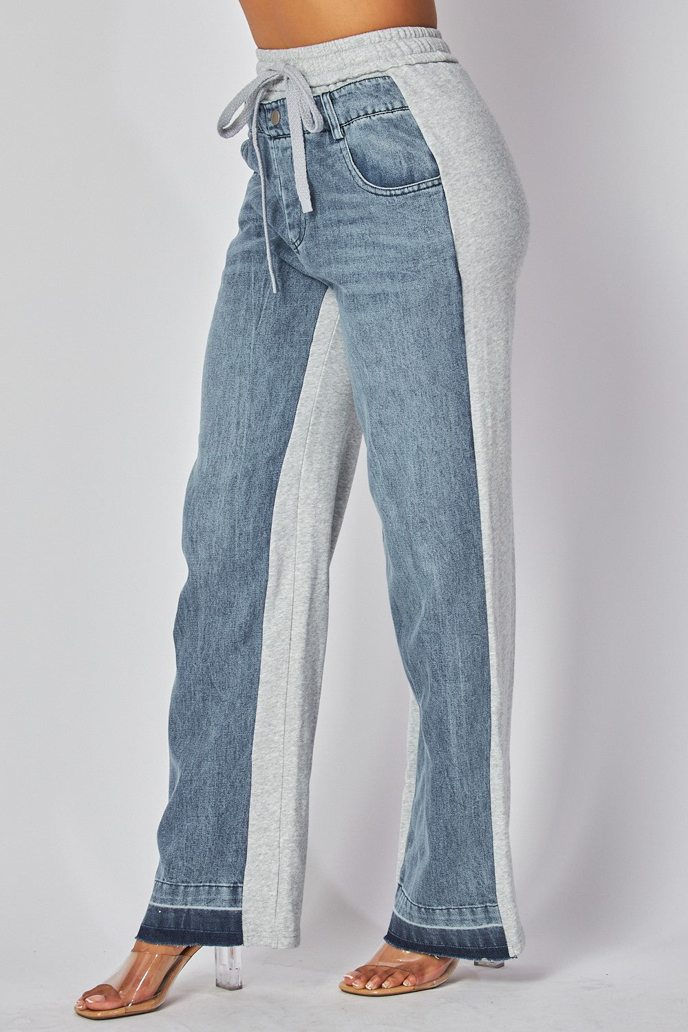 GREY DENIM PANT