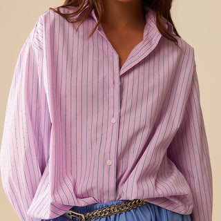 PINK STRIPED SHIRT