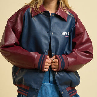 VARSITY WINE JACKET
