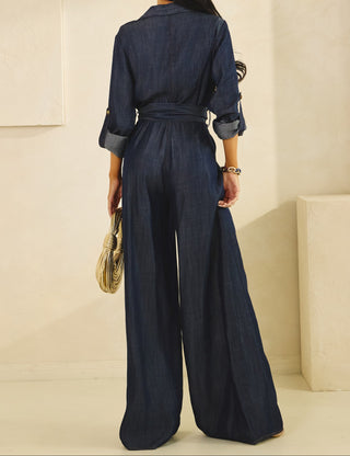 DARK DENIM JUMPSUIT