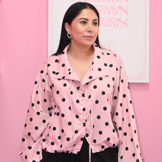 DOTS PINK BLOUSE