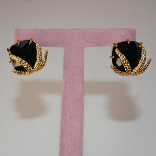 BLACK GOLD EARRING