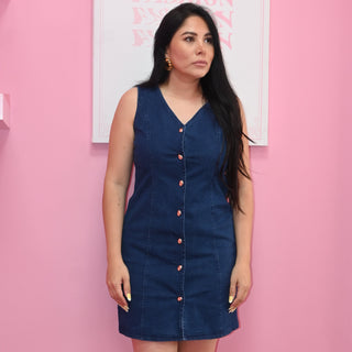 DENIM SHORT DRESS