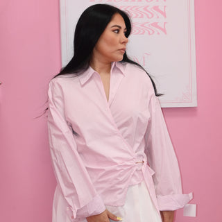 PINK SOLID BLOUSE