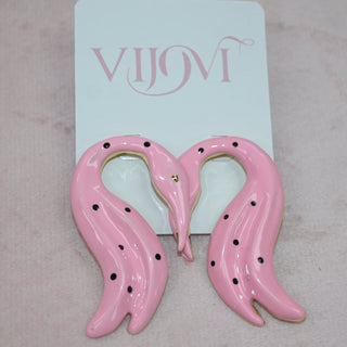 DOT PINK EARRNG