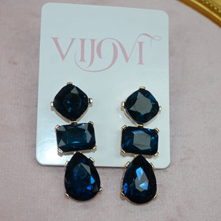 DARK BLUE EARRING