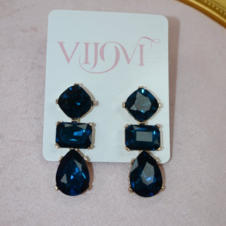 DARK BLUE EARRING