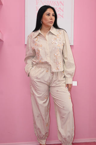 SEQUIN PANT SET
