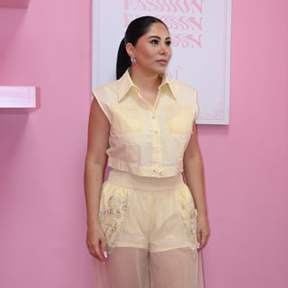 CROP YELLOW SET