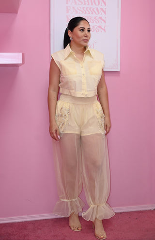 CROP YELLOW SET