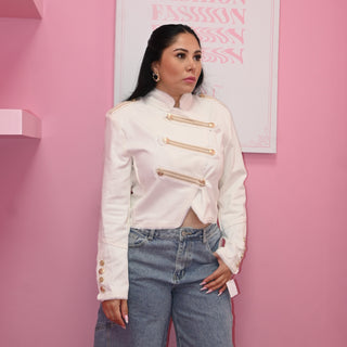 WHITE NAPOLEON JACKET