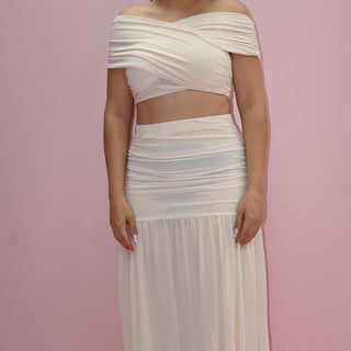 NUDE SKIRT SET