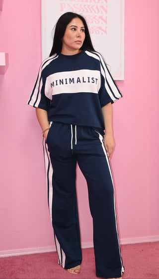 NAVY PANT SET