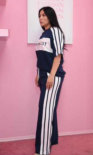 NAVY PANT SET