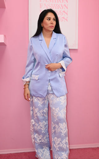 BABY BLUE COAT SET