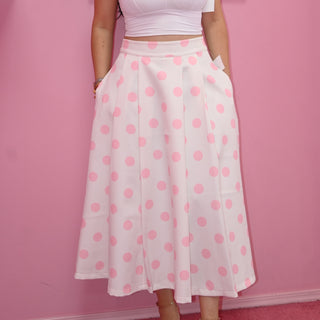 DOTS PINK SKIRT