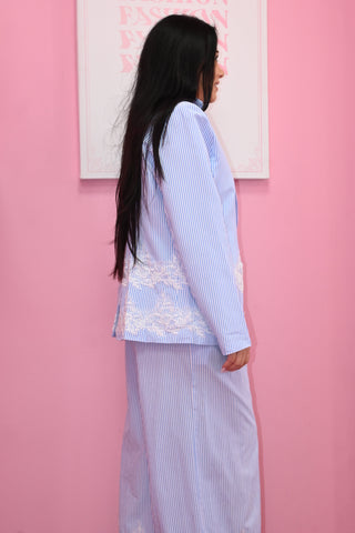 STRIPE ENCAJE SET